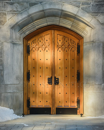 Chapel Doors in Holy Light