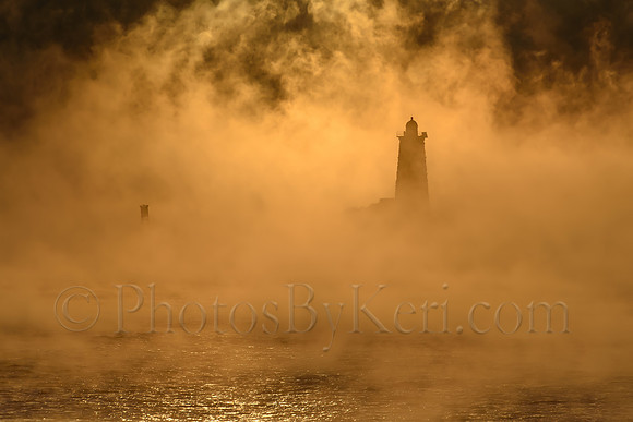 Sea Smoke Sunrise Silhouette