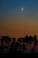 Crescent Moon Sunset