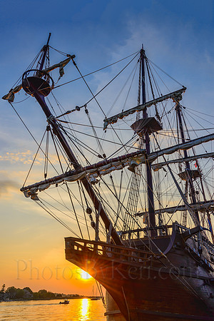 Looming El Galeon At Sunrise