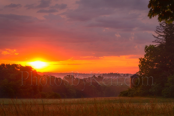 Sunrise Over The Valley