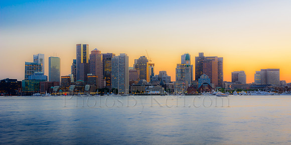 Evening Sets Over The City