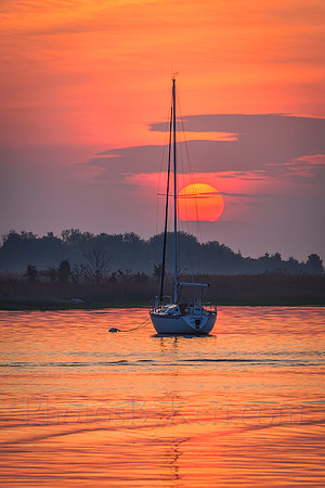 Newburyport Sailboat Sunrise