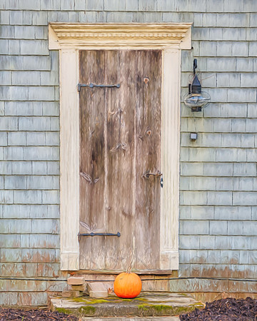 Pumpkin At The Door