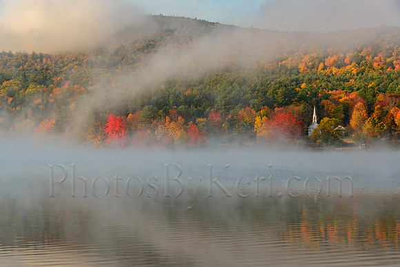 Morning Mist Over Little White Church