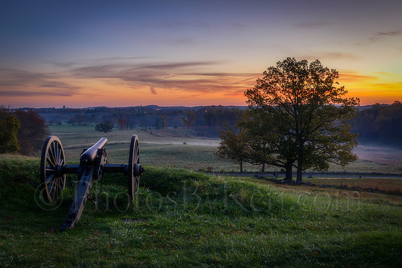 Gettysburg Sunrise Over Cemetery Hill