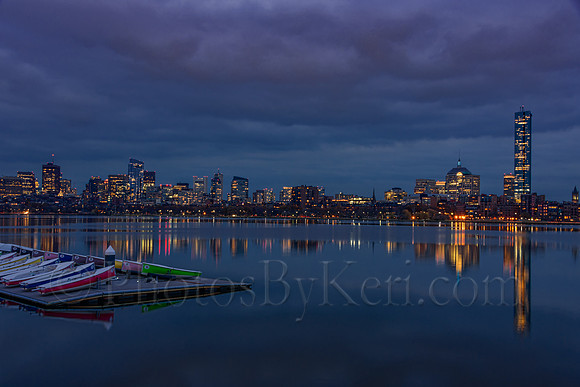 Evening Clouds Over Boston