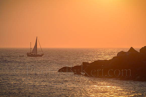 Sunrise Sail Past Nubble