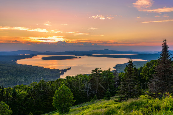 Sunset At Height Of Land