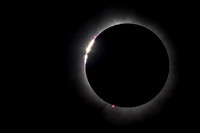 Baily's Beads and Prominences - Total Eclipse