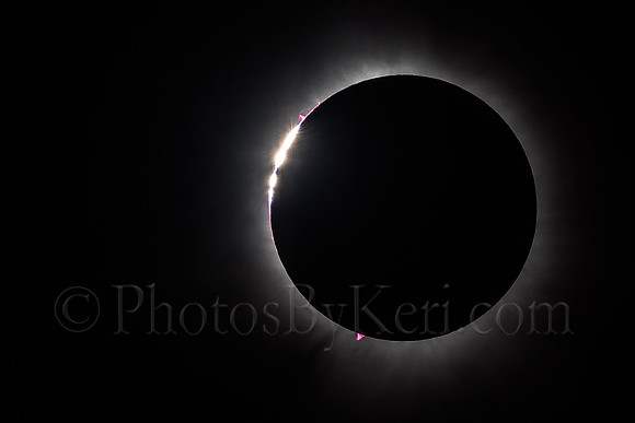 Baily's Beads and Prominences - Total Eclipse