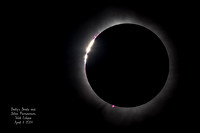 Baily's Beads and Prominences - Total Eclipse