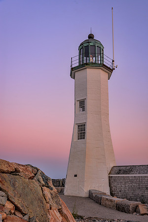 Scituate Light Evening Pastels